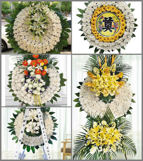 山东青岛黄岛区大场镇大楼子村花圈速递